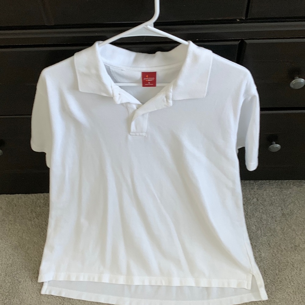 Mens white polo M